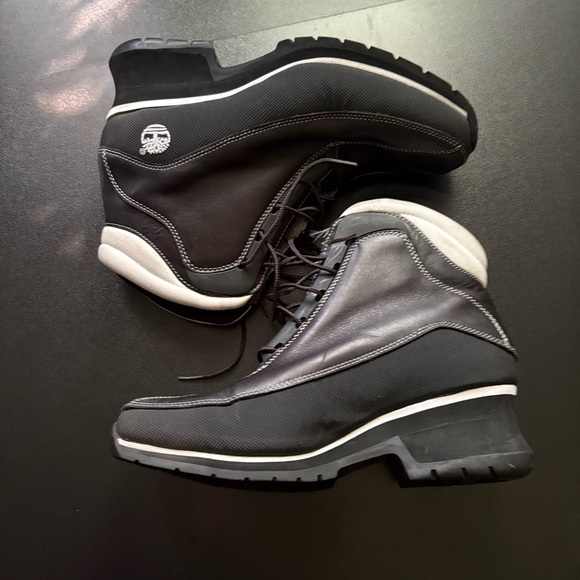 Timberland Euro Dub Spin waterproof boots y2k leather‎ size 10 M wedge lace up - Picture 2 of 8